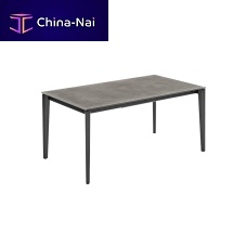 Contemporary table ARTICceramicmelaminemetal base