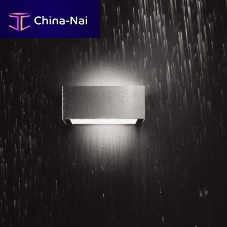 Contemporary wall light SNAPoutdoorsteelrectangular