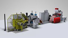 High-strength steel press feeding line with loop