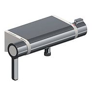 Shower mixer tap 75700 - MASTERMIX�wall-mountedthermostaticmetal