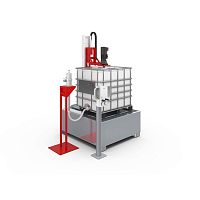 Fully-automatic filling station drumfor pasty productsindustrial