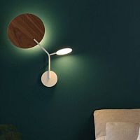 Contemporary wall light BALLON 3indoorwoodenadjustable