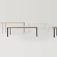 Contemporary table LAMINARFenix NTM®walnutoak