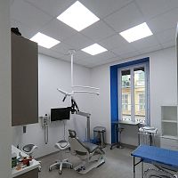 Hanging light fixture CIRCADIANrecessed ceilingLEDsquare
