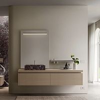 Contemporary bathroom cabinet DOLCEVITAoakmatte lacquered woodlacquered wood