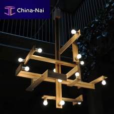 Pendant lamp PALLET woodenoriginal designcorded