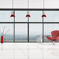 Aluminum curtain wall aluminum and glass