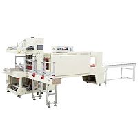 Automatic shrink wrapping machine ST6040A+BSE6040Afor bottlessleevestacking