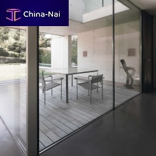 Contemporary dining table GREEN / 223_Otempered glassstainless steel basesquare