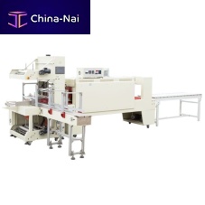 Automatic shrink wrapping machine ST6040A+BSE6040Afor bottlessleevestacking