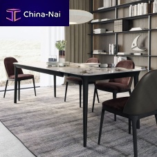 Contemporary table SMOOTHoakporcelain stonewareoak base