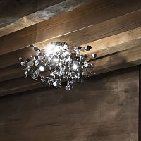 Contemporary ceiling light ARGENTmetalhalogenhandmade