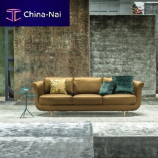 Traditional sofa Big Mamafabricleathergray