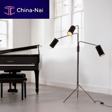 Floor-standing lamp ARRAYmetalcottoncontemporary