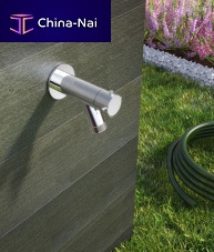 Drinking fountain single tap SPRING : W10.HB.Lwall-mountedstainless steel 316Lgarden
