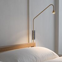 Contemporary wall light AUSTERE-WindoorbrassLED
