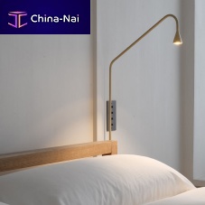 Contemporary wall light AUSTERE-WindoorbrassLED
