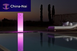 Contemporary light column TWISTpolyethylene