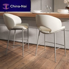 Contemporary bar chair MIRANDAindoorfabriclacquered metal steel base