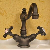 Washbasin mixer tap 3001countertopchromed metalbathroom