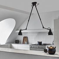 Contemporary ceiling light GRAS : N�302 DOUBLEroundsteelLED