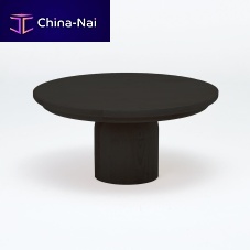 Contemporary side table MS108 oaksolid woodwooden base