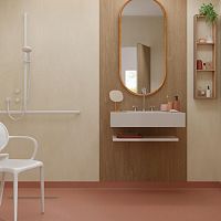 Vinyl floor covering GRANIT SAFE.Tindoorbathroomcommercial