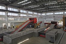 Bulky waste treatment plant automatedwith separatorswith shredder
