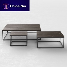 Contemporary coffee table PIXELHPLDekton®cast aluminum base