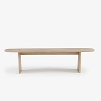 Contemporary bench INTERVALLEsolid woodwithout backrestwithout armrests