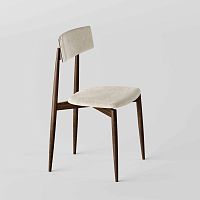 Contemporary chair AWindoorfabricoak