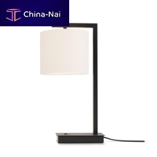 Table lamp BOSTON/T/B/1815/W irontextilecontemporary