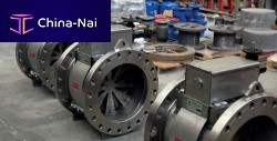 Round-flange rotary valve