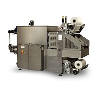 Semi-automatic shrink wrapping machine MS 70for food productswith sealing barwith shrink tunnel