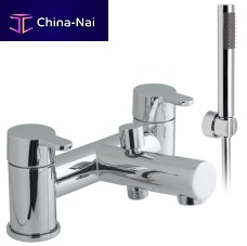 Bathtub mixer tap SENSE : SEN-130+K-C/Pshowerdeck mountedchromed metal
