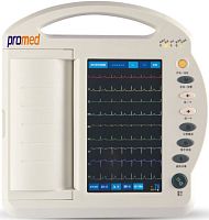 Resting electrocardiograph ECG-T1212-channeldigitalwith printer