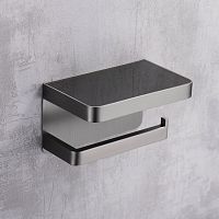 Wall-mounted toilet roll holder H78stainless steelglasspolished