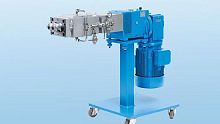 Twin-screw feeder ZS-B motorizedfor extrudersmobile