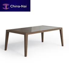 Contemporary coffee table 3459 Gloriawoodentempered glassash base