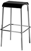 Contemporary bar stool PETIT-65/75beechpainted metal baseupholstered