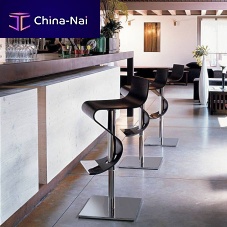 Contemporary bar stool MADRASplywoodsteel basecentral base