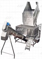 Screw dosing dispenser for the food industryautomaticwith vibratory feeder