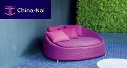 Contemporary daybed AFRApolyurethane foamstainless steel basegarden