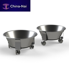 Trolley-mounted surgical basin stand KBWLAXstainless steel