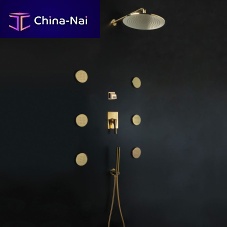 Wall-mounted shower head 60 D300 roundrainwith chromotherapy