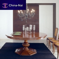 Traditional table ART 49/180walnutround