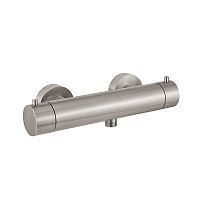Double-handle shower mixer tap EA980102.440wall-mountedthermostaticstainless steel
