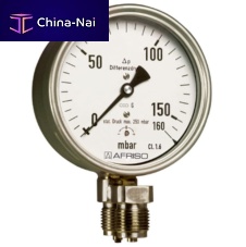 Differential pressure gauge D4analogthreadedstainless steel