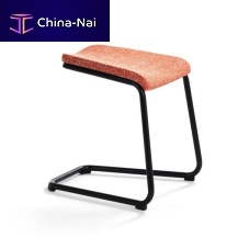 Contemporary stool ADDfabricleatherchrome steel base
