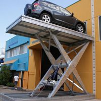 Rotating parking platform CARLIFT STmulti-directionalhydraulicelectric